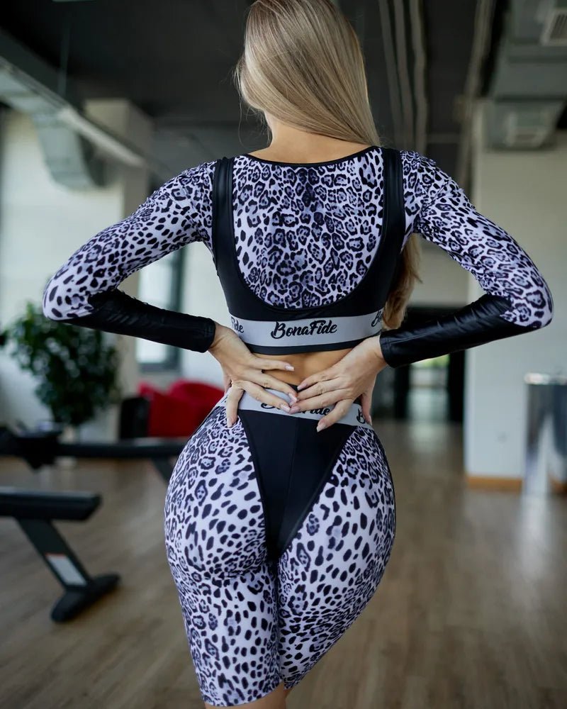 Workout Top Aerobica Rash Snow Leo - Bona Fide