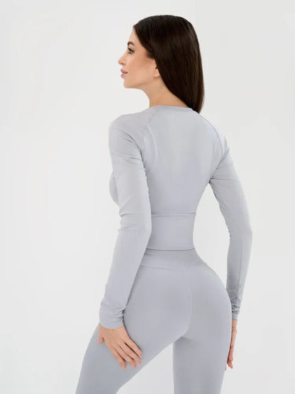 Workout Top Base Rash Light Gray - Bona Fide