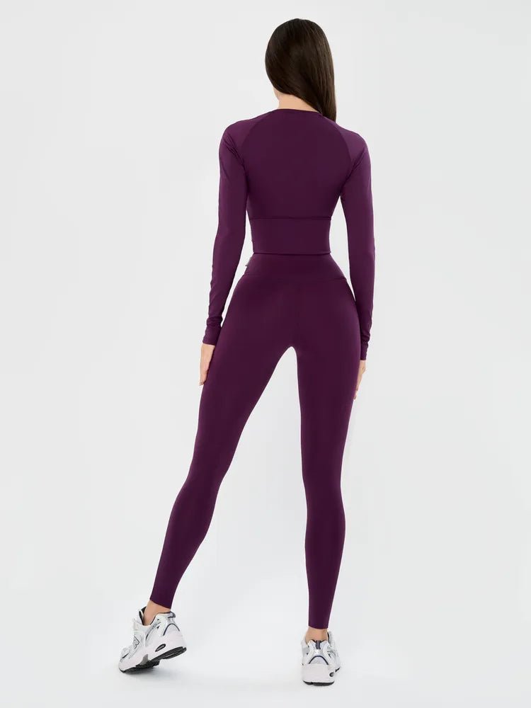 Workout Top Base Rash Purple - Bona Fide