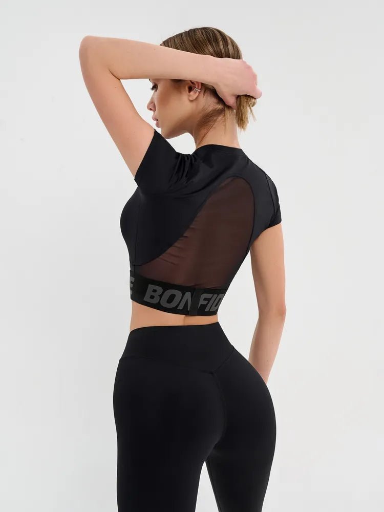 Workout Top Hi - Tech Shirt Black - Bona Fide