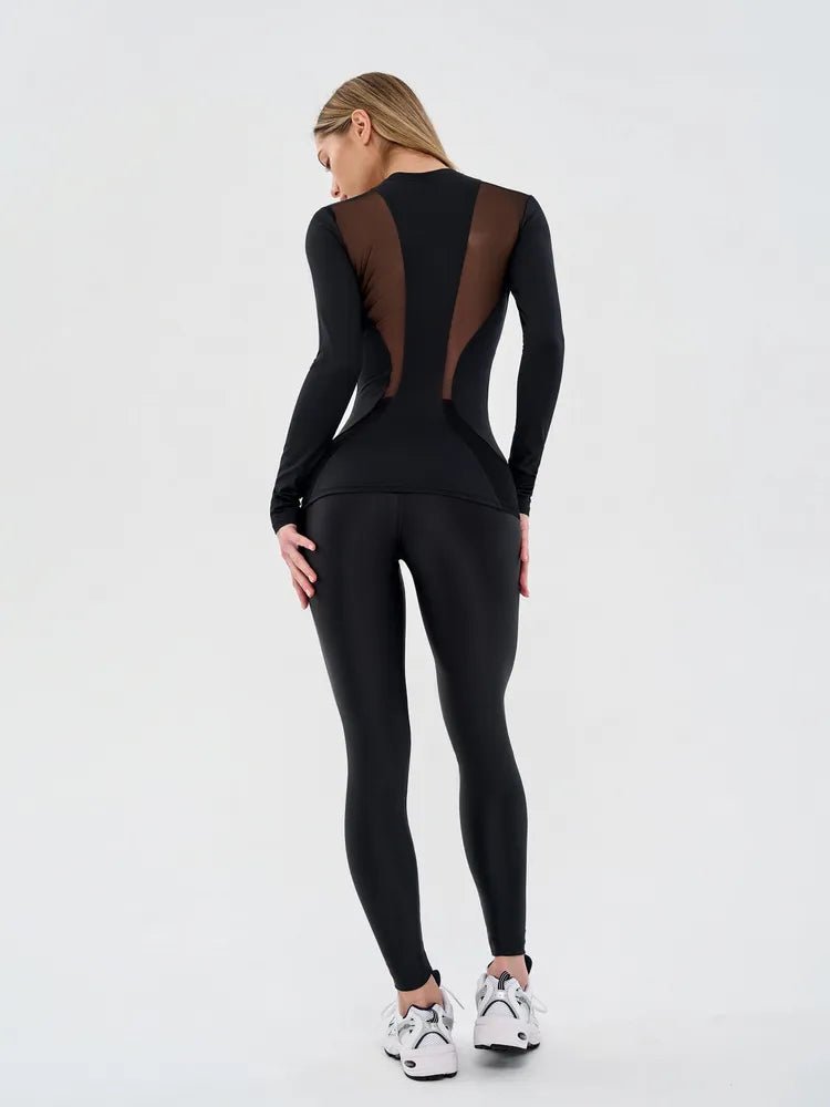 Workout Top Longsleeve Move Up Black - Bona Fide