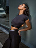 Workout Top Mini Rash Black - Bona Fide