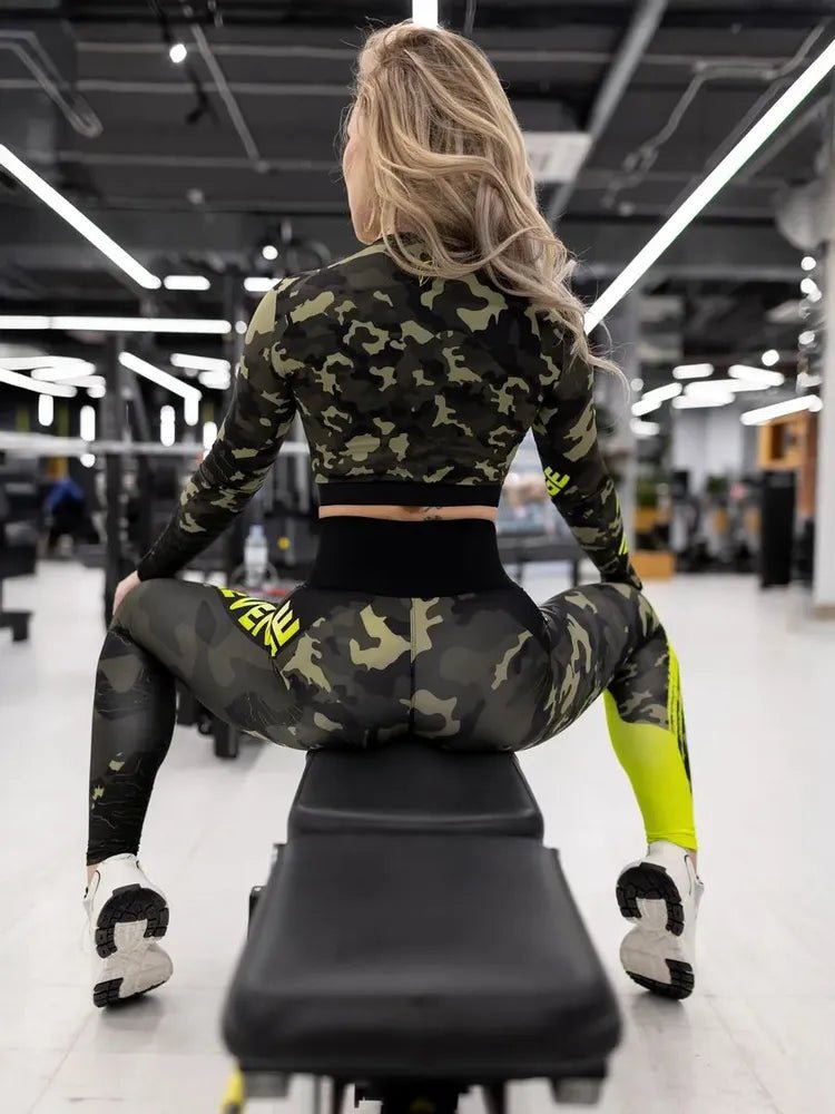 Workout Top Rashguard Midi Revenge Lime - Bona Fide