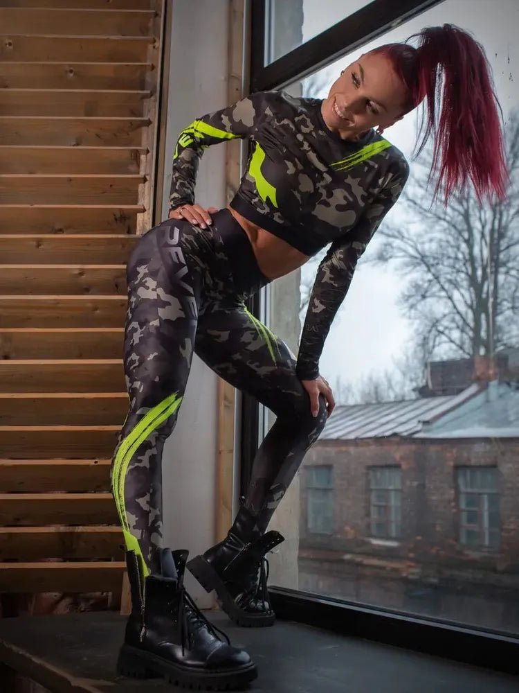 Workout Top Rashguard Midi Revenge Lime - Bona Fide