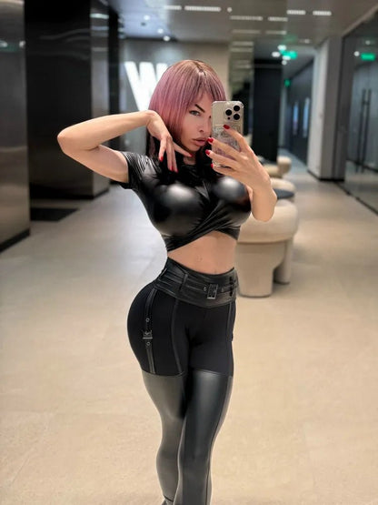 Workout Top TiedUpTop Black Blaze - Bona Fide