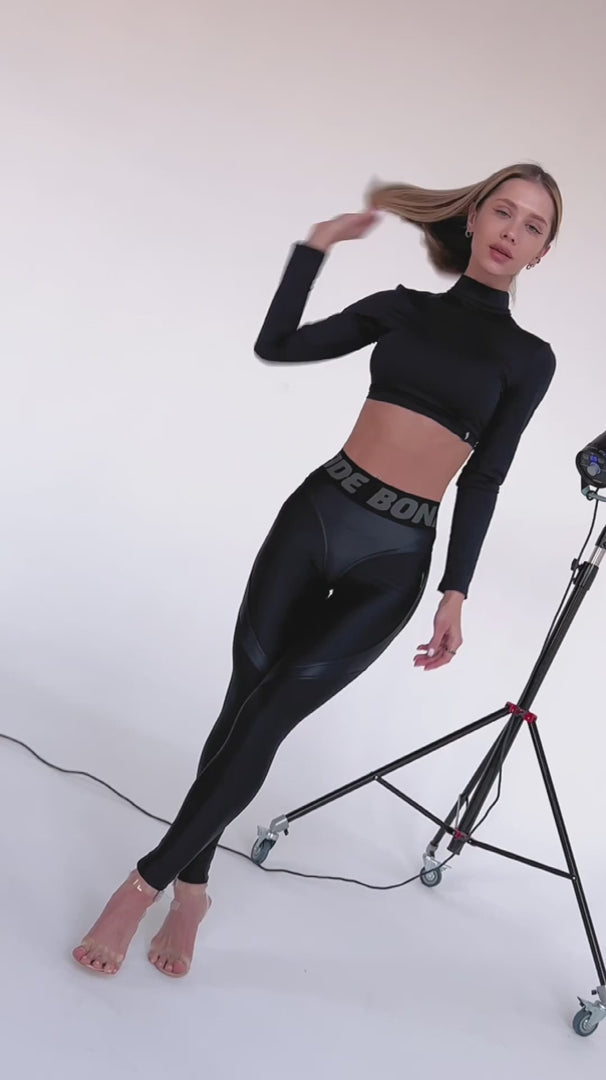 ワークアウト トップ セクシー バック ブラック