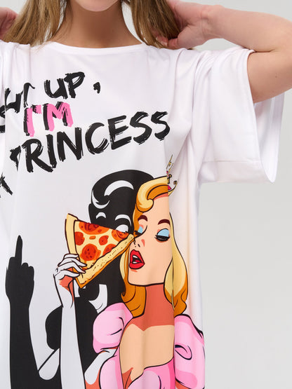 Oversize T-shirt Princess - One Size - Bona Fide