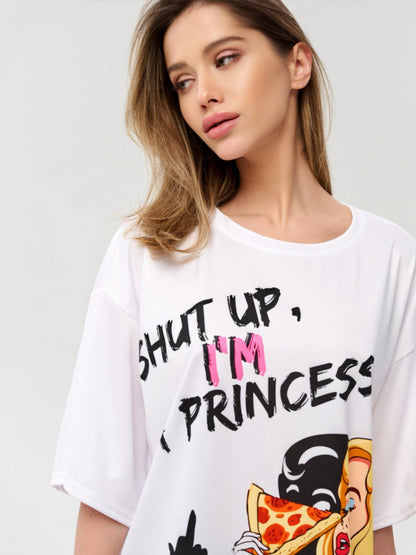 Oversize T-shirt Princess - One Size - Bona Fide