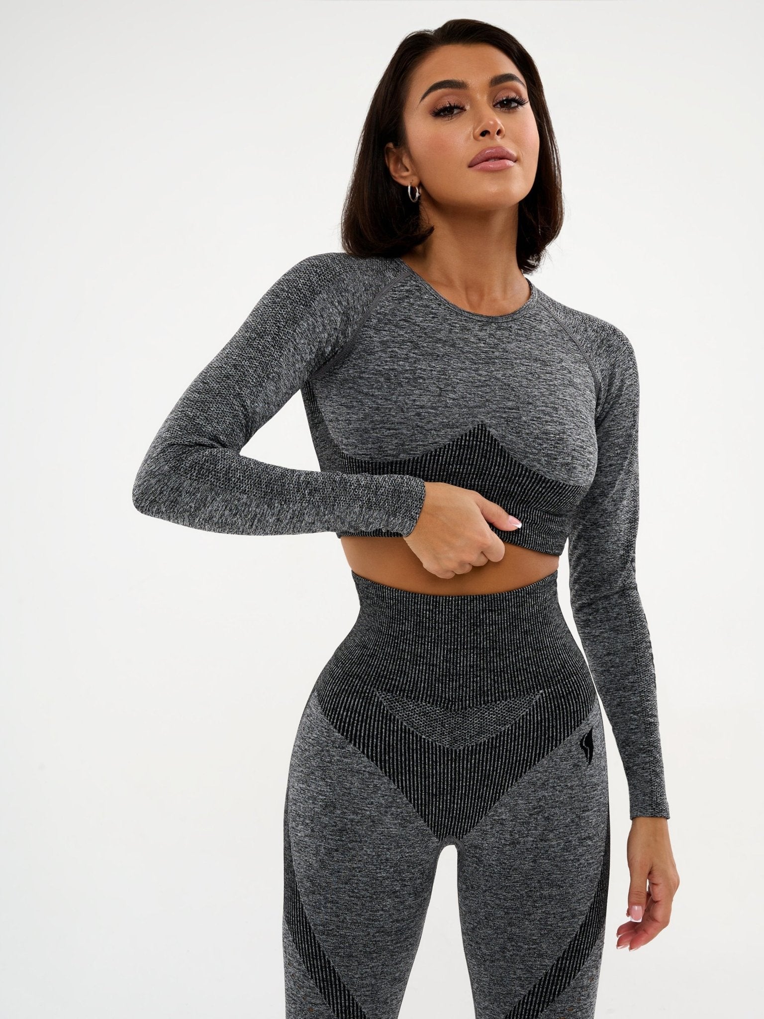 Seamless Workout Top Majestic Rash Gray – Bona Fide