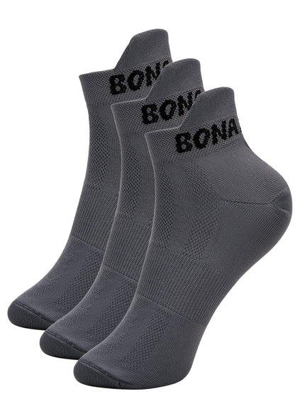 Socks Gray (3 pairs) - Bona Fide