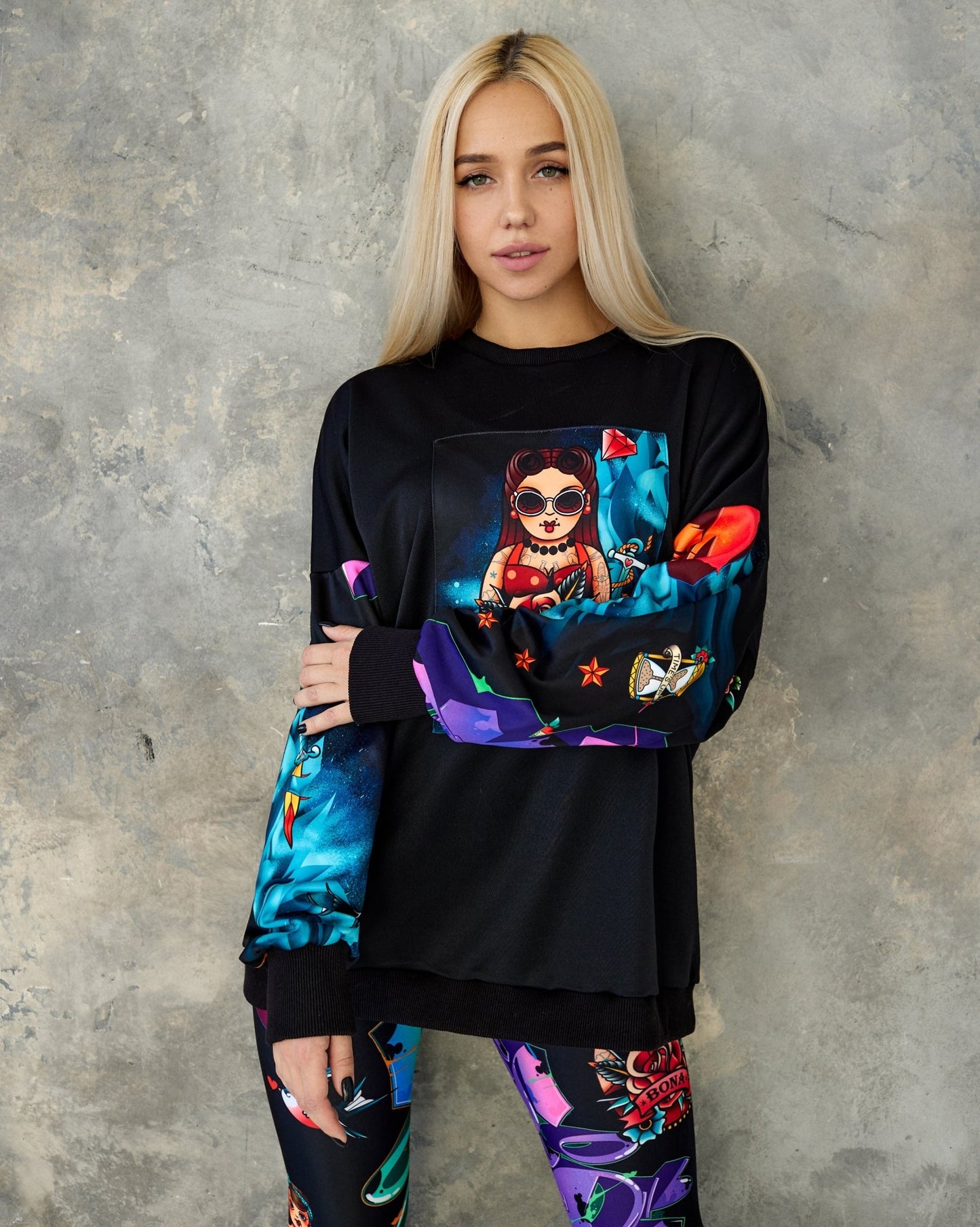 Sweatshirt PIC-shirt Pin-Up Girl - Bona Fide